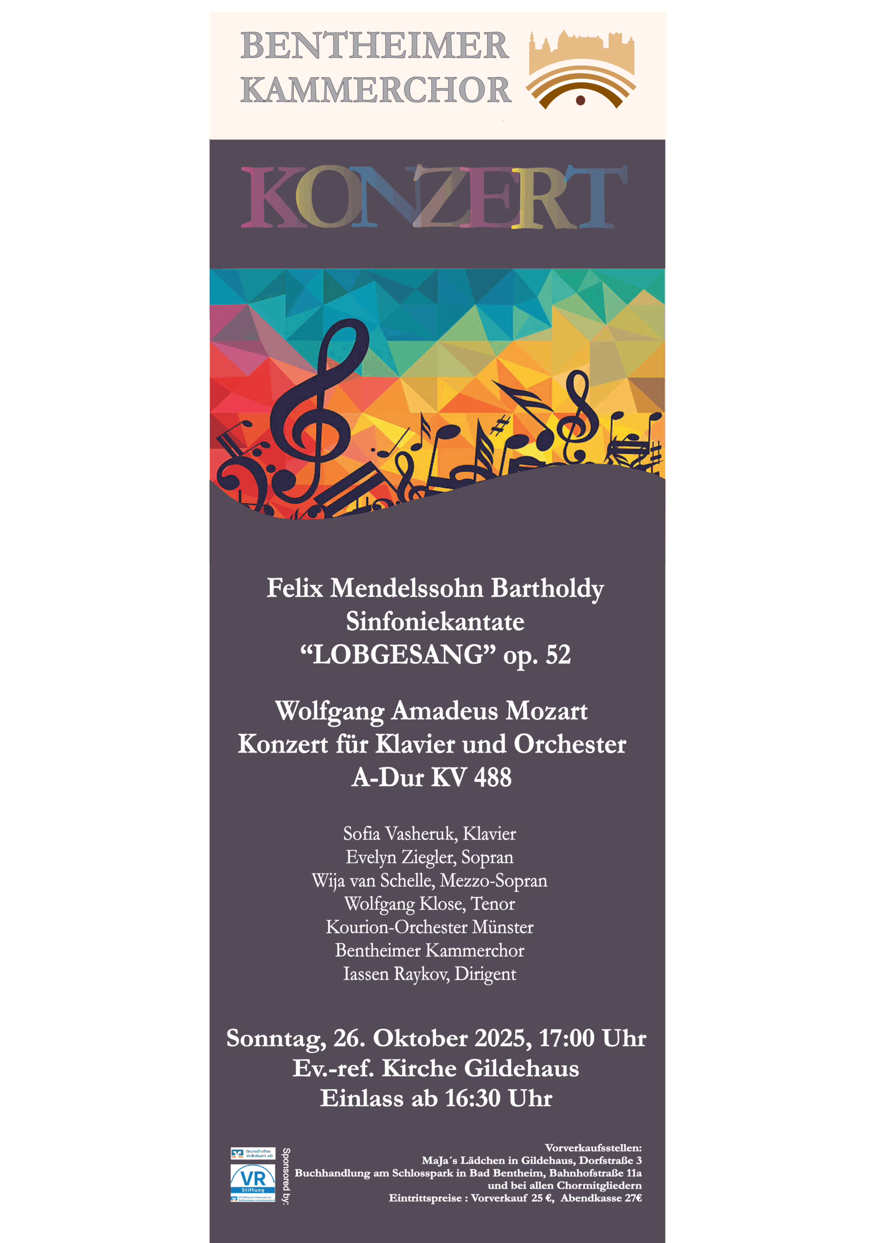 Konzert des Bentheimer Kammerchors (26.10.)