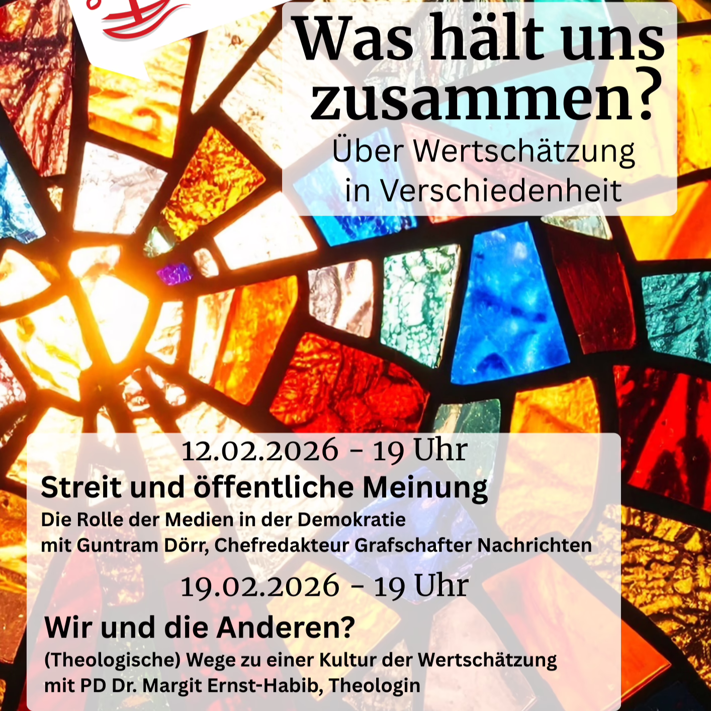 Kirche im Dialog: Was hält uns zusammen? (12.02.+19.02.)