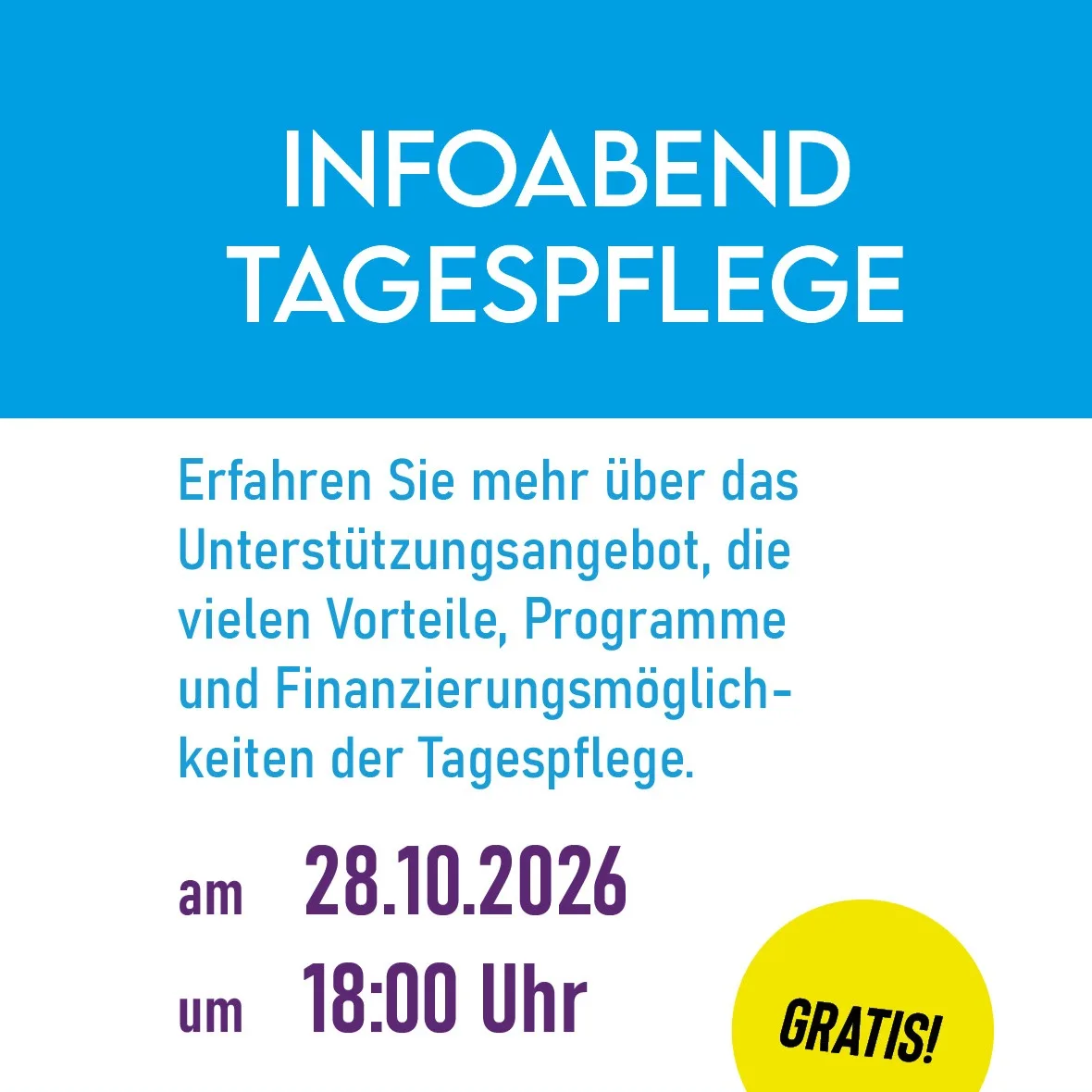 Infoabend Tagespflege